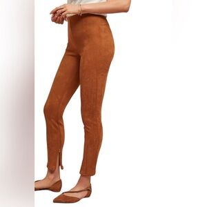 Anthropologie Suede Leggings